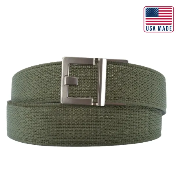 X SERIES BUCKLE  | USA MADE RANGER GREEN TACTICAL NYLON GUN BELT 1.5"